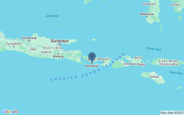 Kaart met locatie Negeri Propinsi Bali